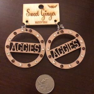 Texas Aggie Texas A&M earrings